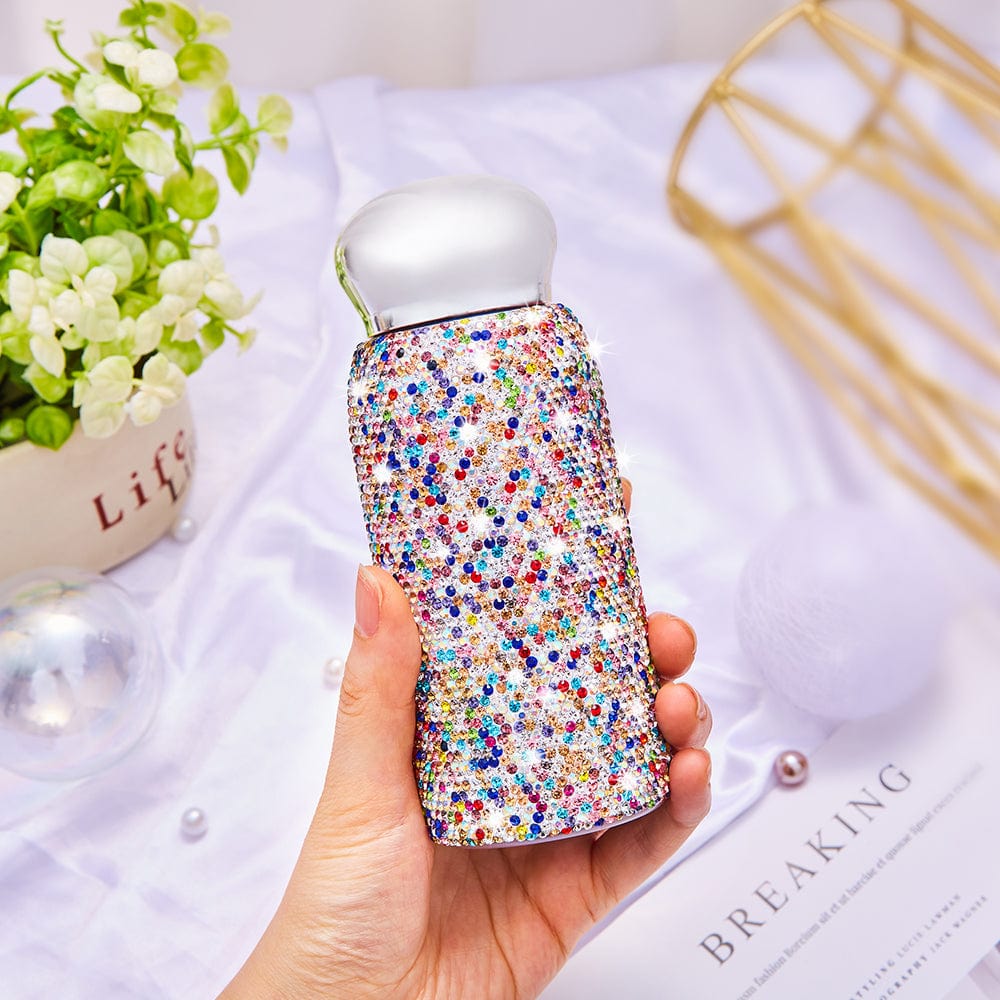 Multicolor Rhinestone Tumbler Stylish Bling Water Bottle Gift for Her - Image 2