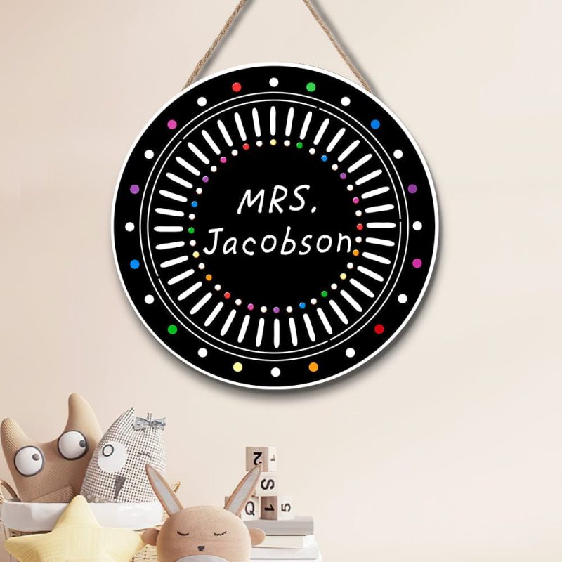 Personalized Door Sign Teacher Back to School Gifts Teacher Door Sign