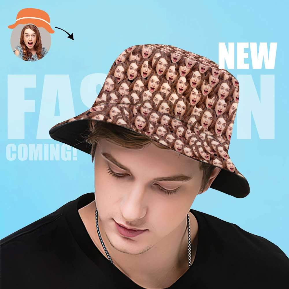 Personalized Photo Hats Custom Face Bucket Hat Personalized Hat No Minimum Face Gifts