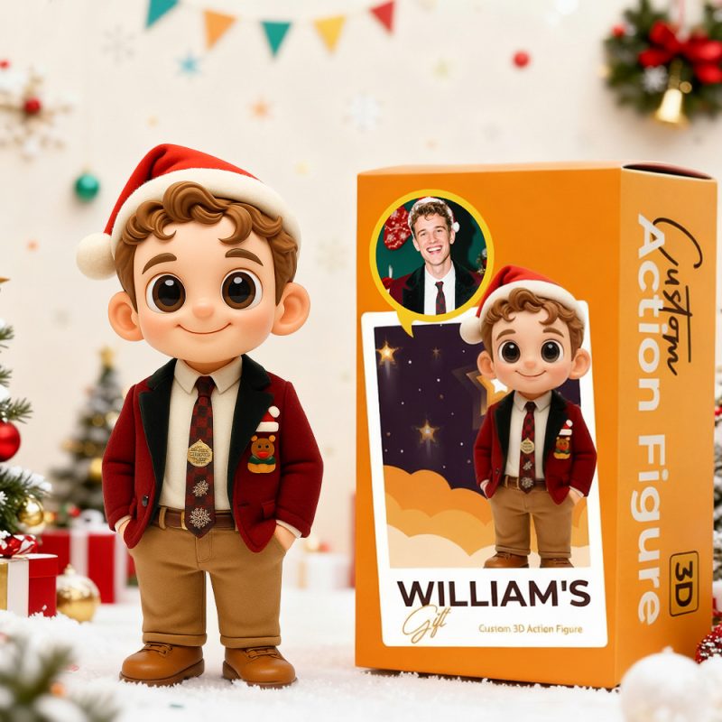 Custom Toy Figure 3D Mini Figures Personalization Photo Blind Box Creative Birthday Gifts for Him/Her