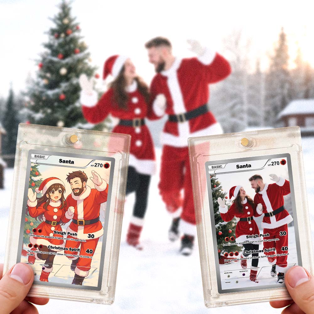 Custom Magic Style Card – Unique Couple Gift with Personalized Text & Image Gift for Christmas