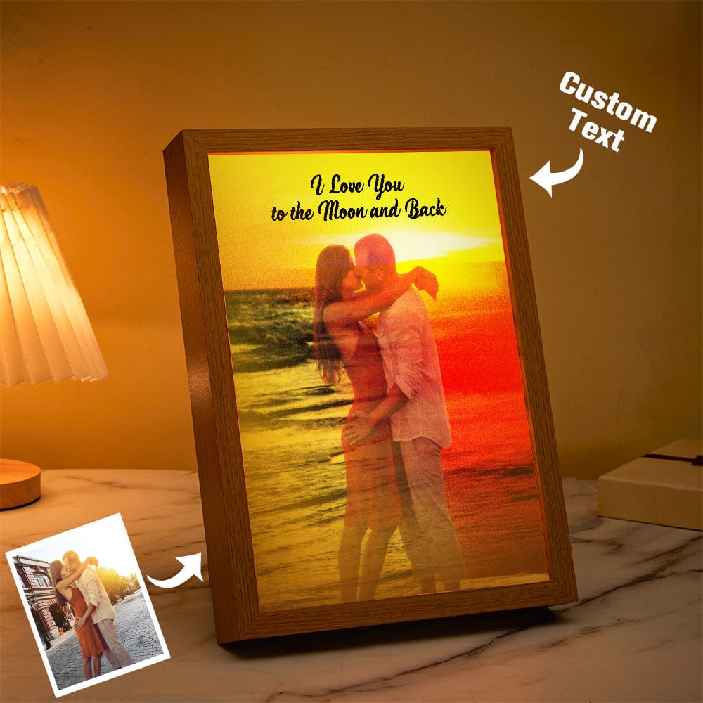 Custom Photo Lamp Personalized Text Light Love Gifts for Her - Image 2