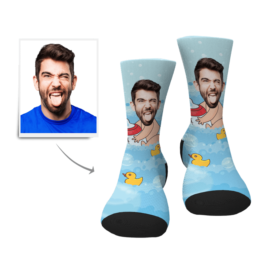 Custom Photo Socks Baby Face Face Mash Socks