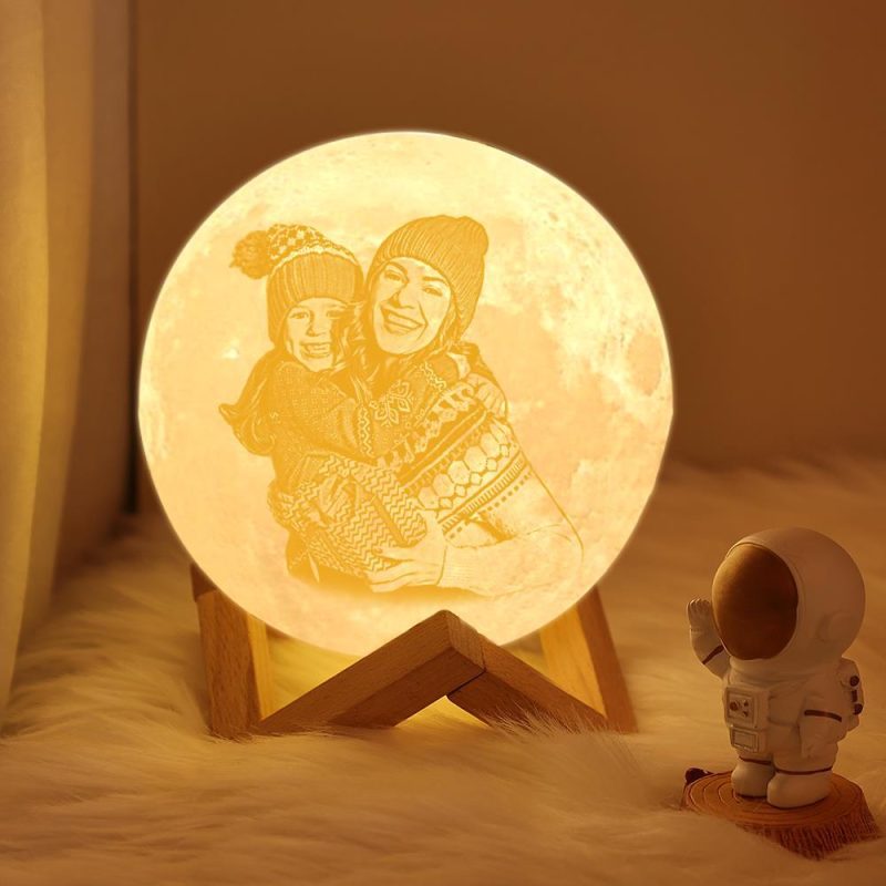 Christmas Gift Moon Lamp Gift For Family – Touch Two Colors
