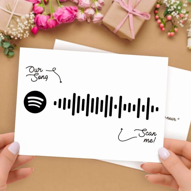 Custom Greeting Card Spotify Cards Gifts For Music Lovers