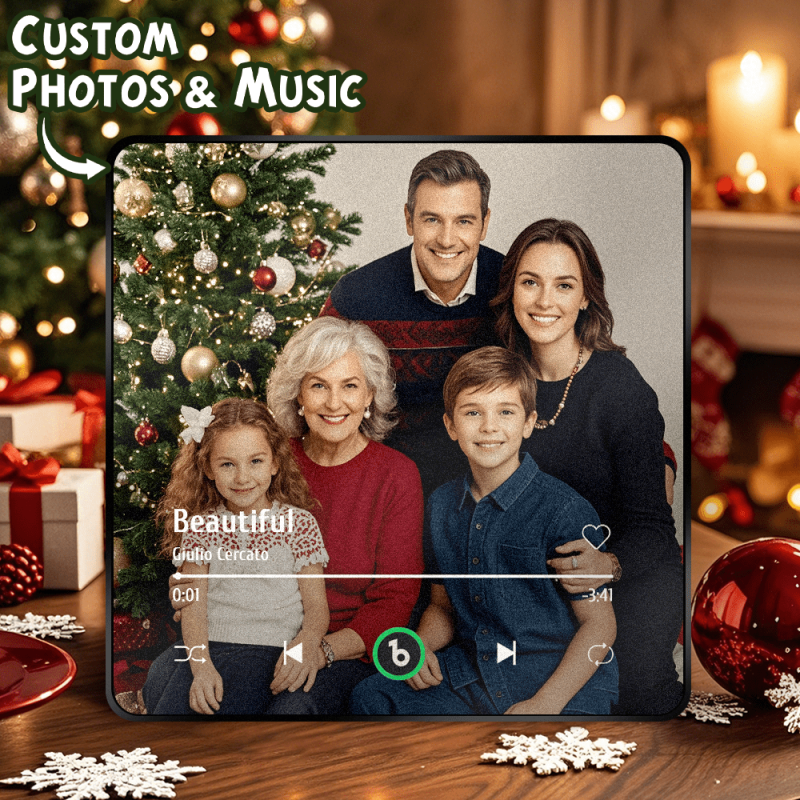 Custom Music Fridge Magnet New 4.0 Upgrade Colorful Frame Album Fridge Magnet Music Wall Photo Sticker Music Movement That Can Be Played Christmas Gift