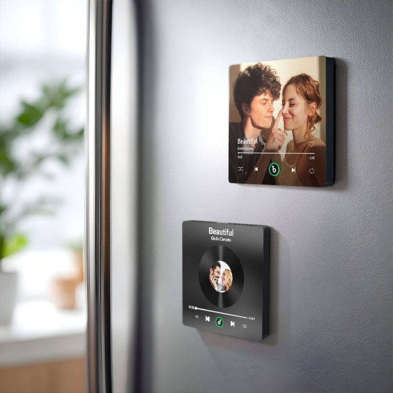 Custom Music Fridge Magnet Personalized Photo Calendar Fridge Magnet With Music That Can Play Song Calendar Gifts Anniversary Gifts for CoupleUS