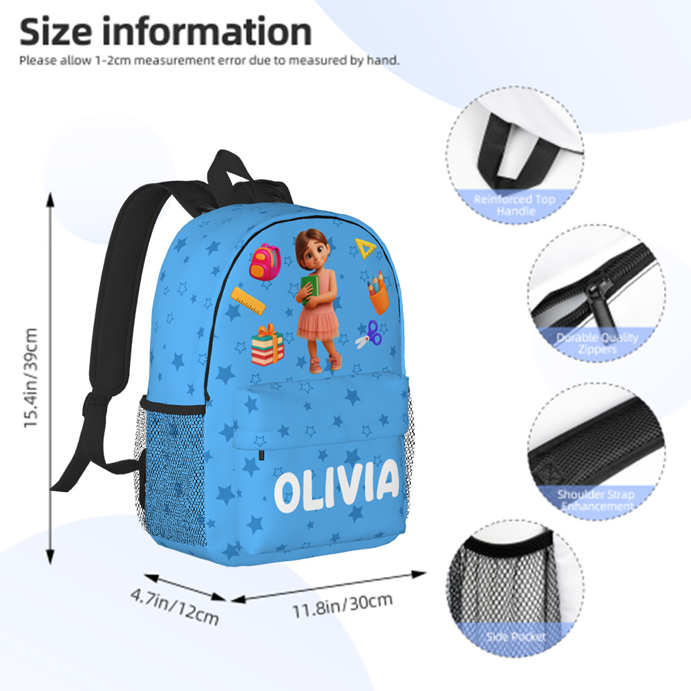 Custom Photo Kids Backpack Personalized Back To School Gifts For Kids - Image 5