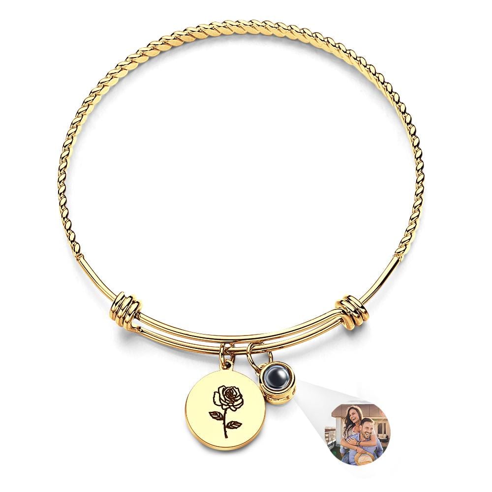 Custom Projection Bracelet Birthday Flower Valentine's Day Gift - Image 5