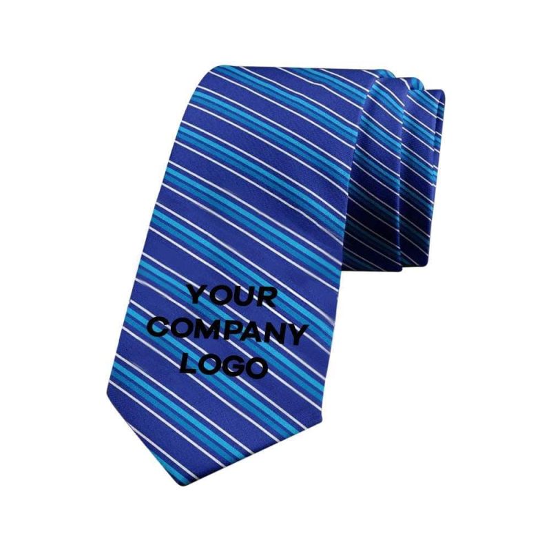 Father’s Day Ties Custom Business Gifts Custom Necktie – Blue Stripes