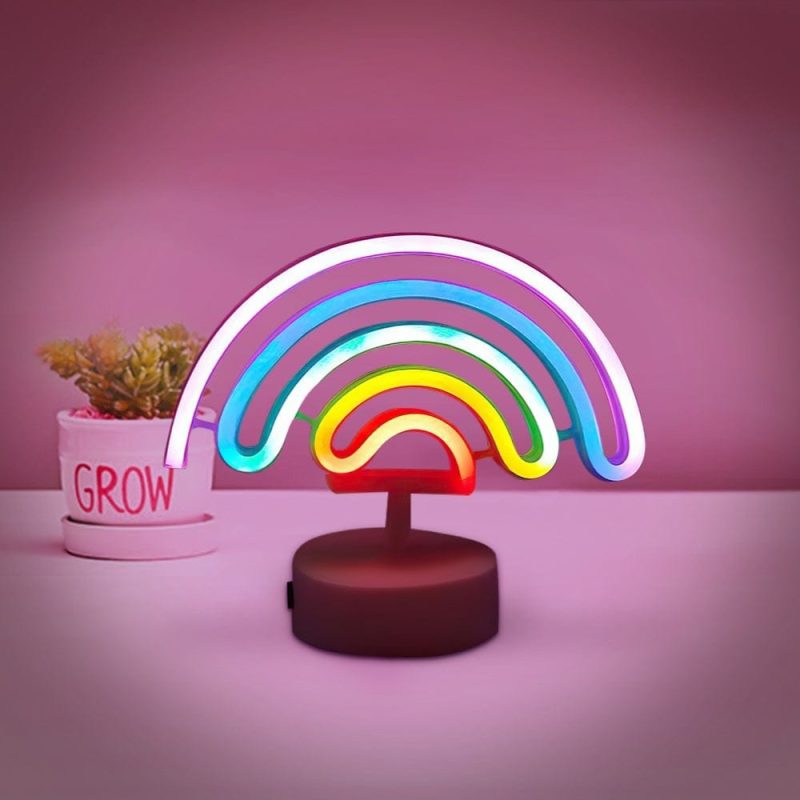Night LIght Lamp Neon Lamp Rainbow Shape Gift For Children