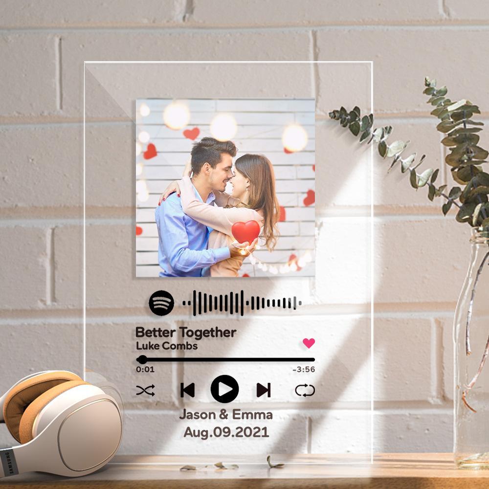 Custom Spotify Code Music Plaque Personalised Anniversary Gifts Valentines Day Gifts - Image 2