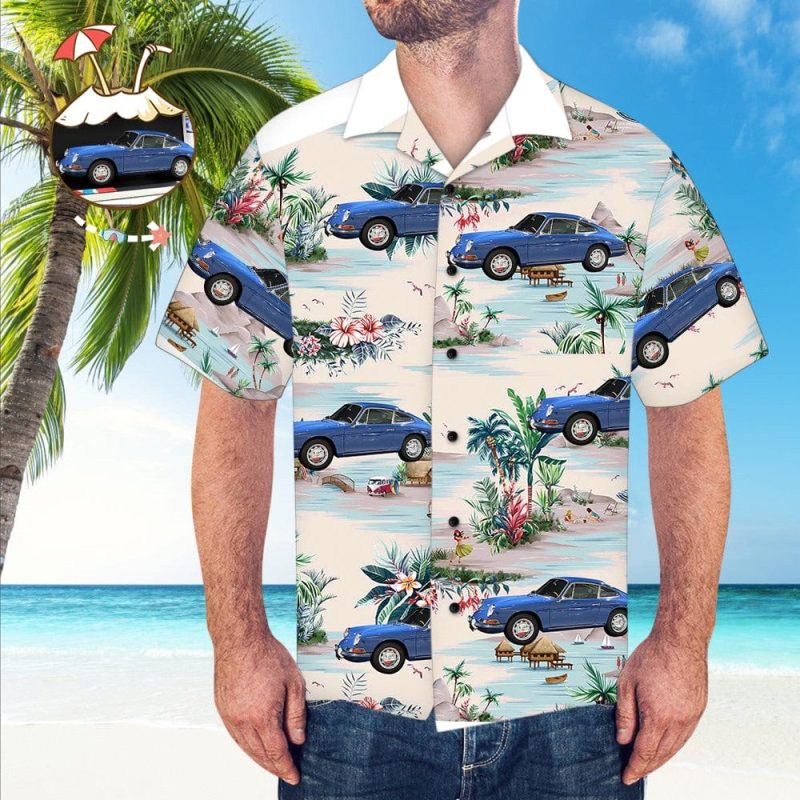 Personalized Car Photo Hawaiian Shirt Men’s Gifts – Mountain