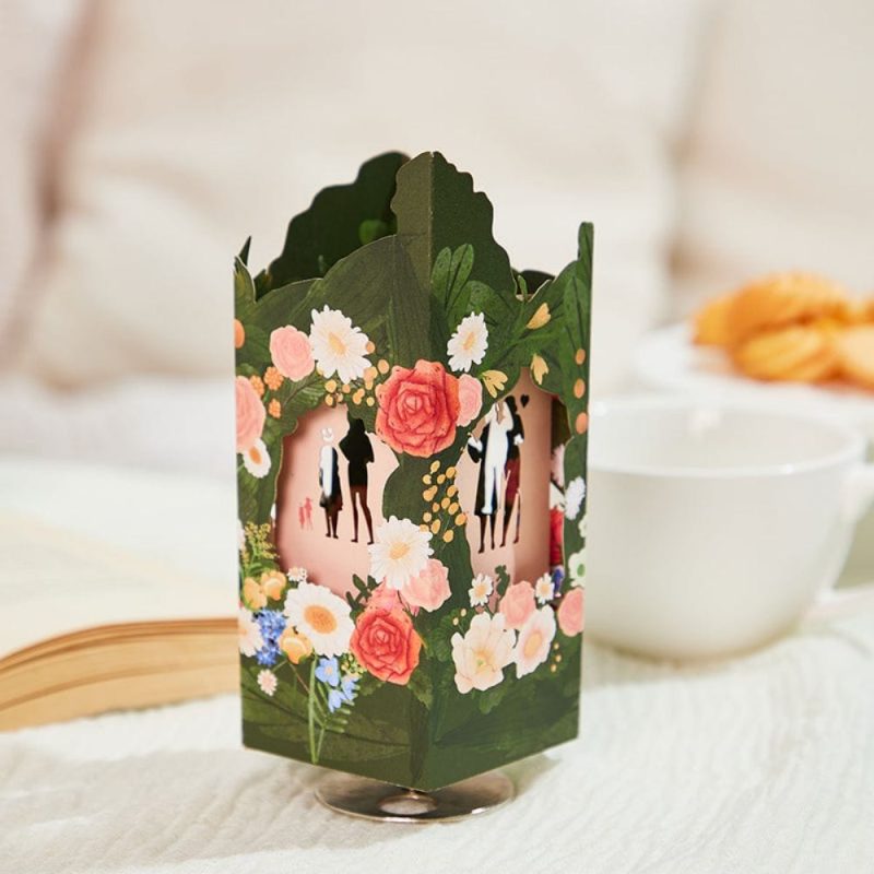 Mother Silhouette 3D Paper Music Box Gift for Mother’s Day
