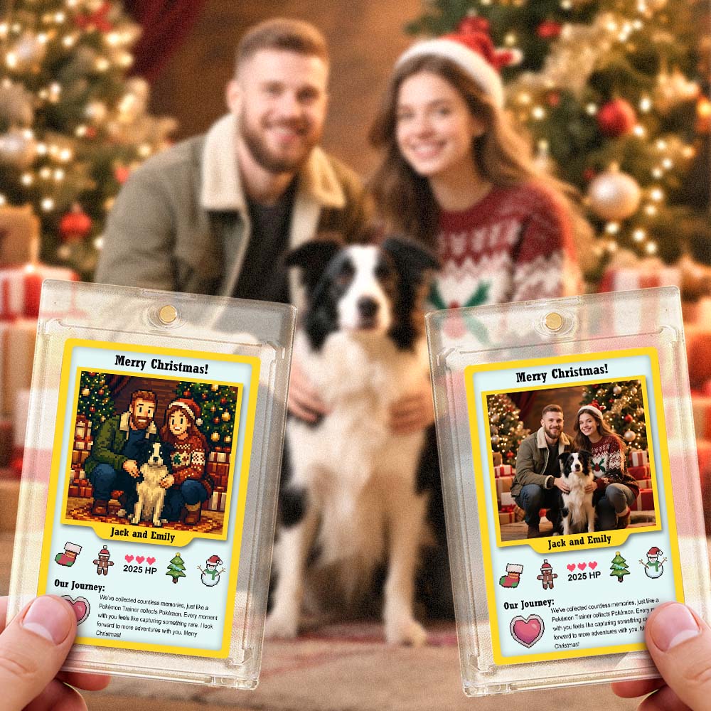 Personalized Couple Trading Card – Custom Photo Fantasy Gift for Christmas or Anniversary - Image 3