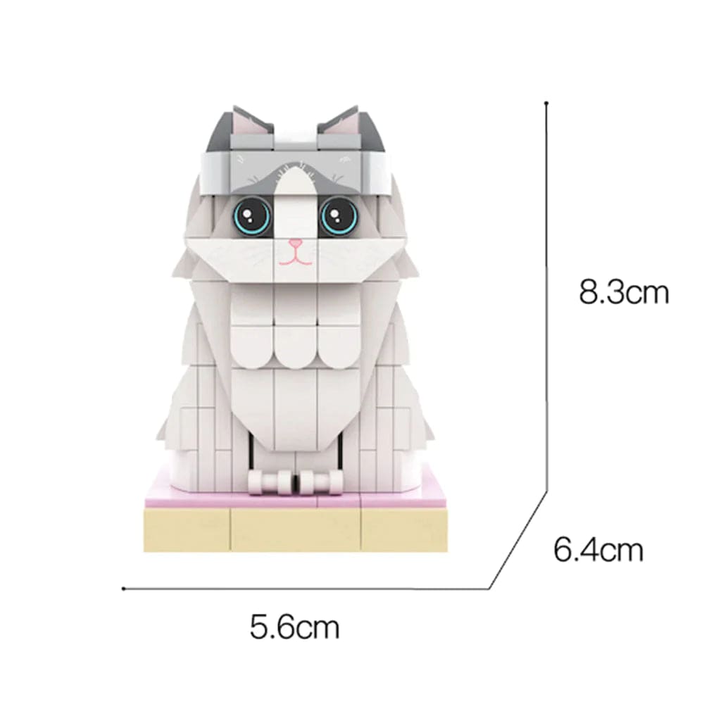 Custom Dragon-Li Brick Figures Fully Body Customizable 1 Cat Photo Small Particle Block Customized Cat Only - Image 2