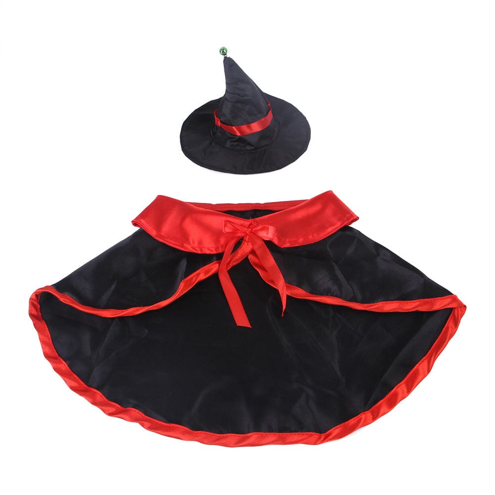 Halloween Pet Costume Set Vampire Cloak with Wizard Hat for Cat Puppy Halloween Party Pet Cosplay - Image 2