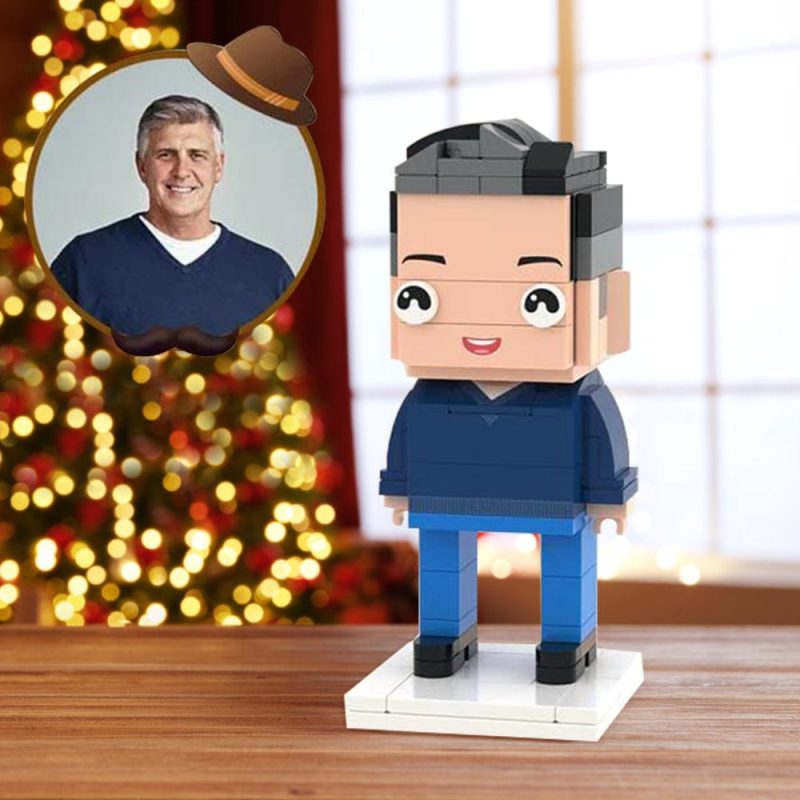 Christmas Gifts for Dad Custom Brick Figures Full Body Customizable Brick Figures