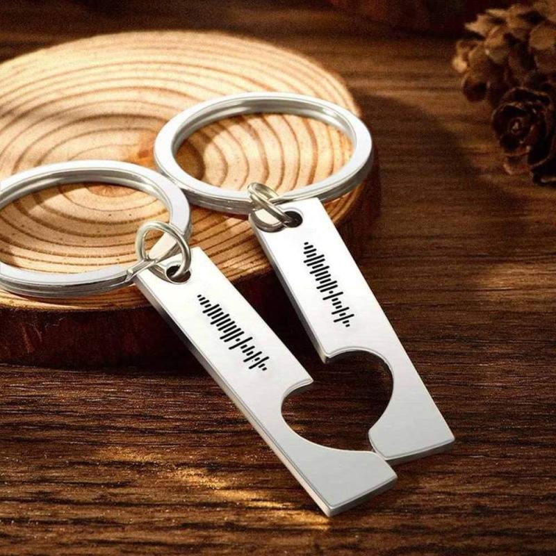 Custom Keychain Music Keychain Music Code Keychain Gifts for Her