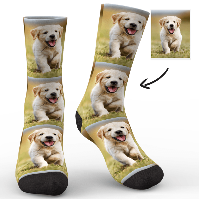 Dog Face Socks Pet Loss Gifts Personalized Photo Socks