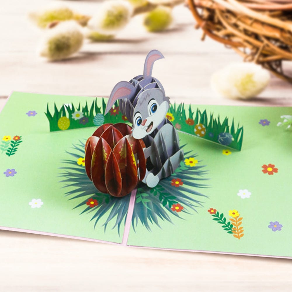 Bunny Greeting Card Easter 3D Pop Up Card Easter Gifts for Kids - Image 2
