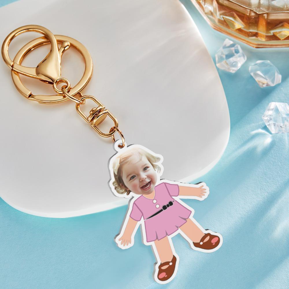 Custom Keychain Acrylic Minime Keyriings With My Face