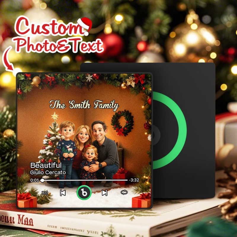 Personalized Family Photo Gifts Cartoon Music Fridge Magnet